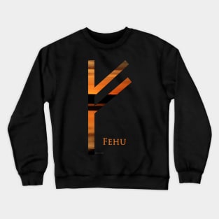 Elder Futhark - Fehu Rune Crewneck Sweatshirt